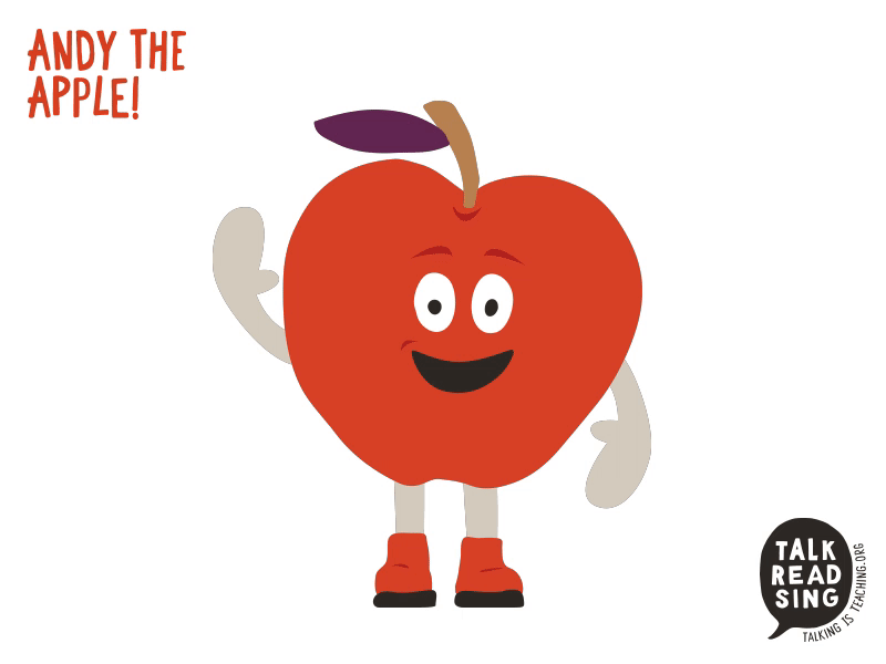 Andy the Apple animation apple campaign character children design food illustration illustrator kids pirate