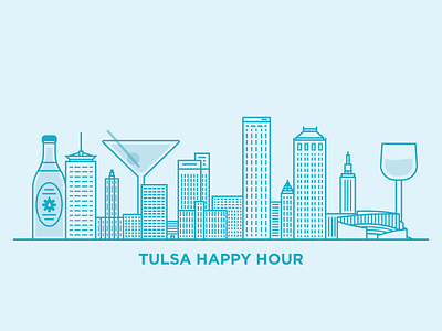 Tulsa Happy Hour bar beer city happy hour liquor oklahoma skyline tech tulsa usa