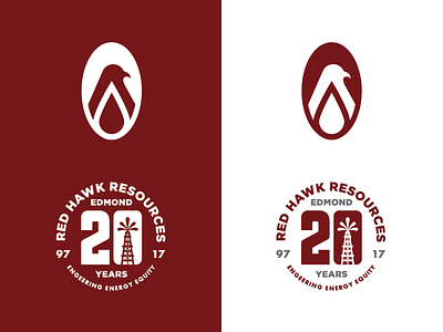 Red Hawk Anniversary Branding