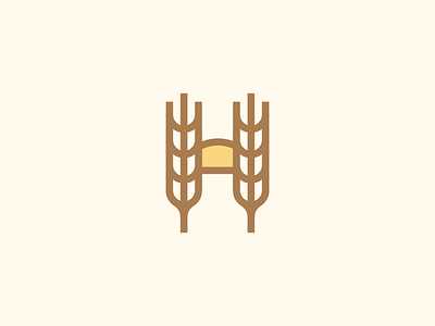 Holmgren Family Farm (Feedback Appreciated!) badge branding farm h identity letter logo mark midwest sun type wheat