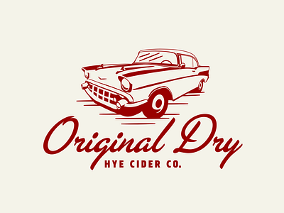 Hye Cider Co. - 2 branding cadillac car cider hand drawn hill country illustration lettering product rockabilly texas type