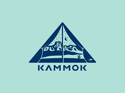 Kammok - Tent Views apparel badge branding camping illustration mountains national parks outdoors texas
