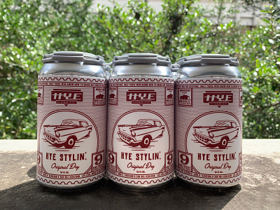 Hye Cider - 03 branding cadillac can cider hill country illustration lettering packaging postage texas