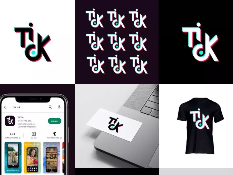 TikTok Logo Redesign! by Santiago Rada on Dribbble