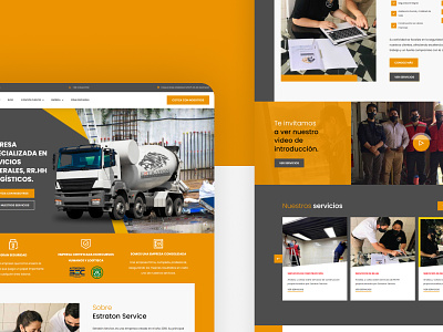 Estraton Service | Corporate Website corporate logo ui website