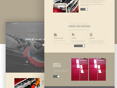 Garrys | Auto Detailing Corporate Website corporate ui website