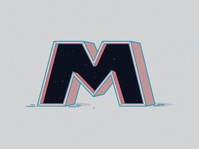 M-type illustration illustrator m type vector