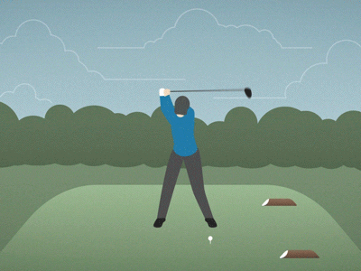 Golf Swing ae after animation club effects gif golf illustration loop mcilroy rory swing