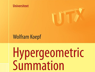 (EPUB)-Hypergeometric Summation: An Algorithmic Approach to Summ app branding design graphic design illustration logo typography ux vector