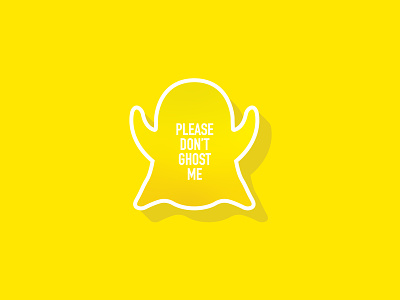 Please Don't Ghost Me ghost please single snapchat valentines day