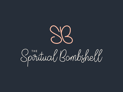 The Spiritual Bombshell Logo bombshell butterfly butterfly logo design logo spiritual tribe yoga
