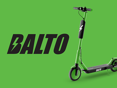 Balto Logo balto bolt brand identity branding electric scooter lightning lightning bolt lightning logo scooter