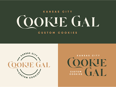 KC Cookie Gal Logo bakery logo brand identity branding cookie kansas city logo logo design logo design branding logos