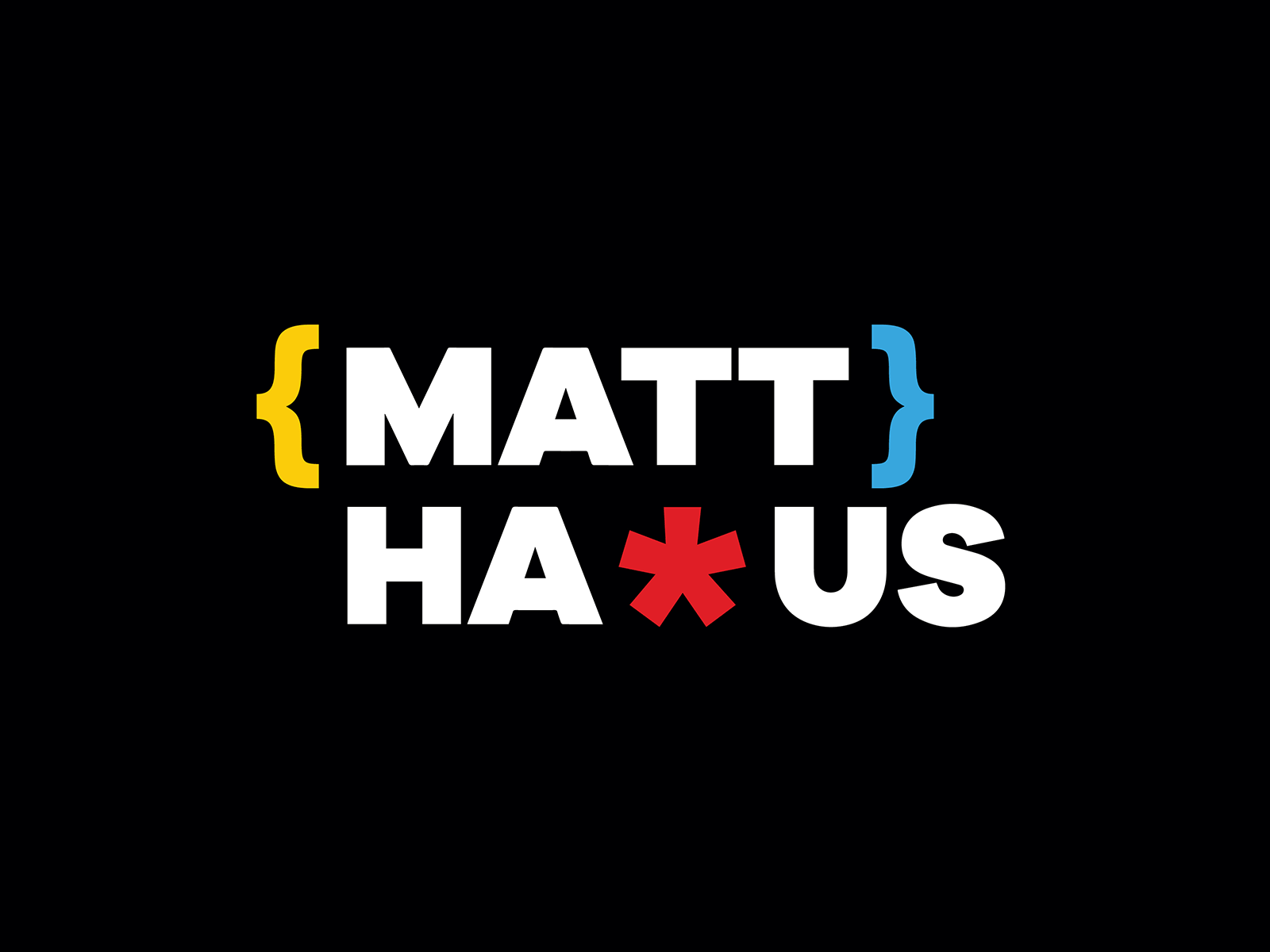Mattha.us Logo Concept brand brand identity branding coding curse cuss developer logo logo design primary colors web web design