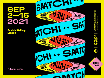 Saatchi Gallery Art Exhibition Poster 3d after effects animation branding cinema 4d design exhibition graphic design kinetic typography motion motion graphics poster poster design typography visual