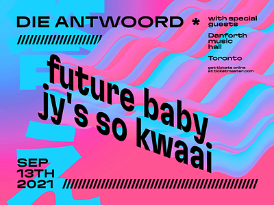 Die Antwoord Show Poster 3d after effects cinema 4d colorful desgin die antwoord evil martians graphic design kinetic typography letters motion design motion graphics music poster poster typographics