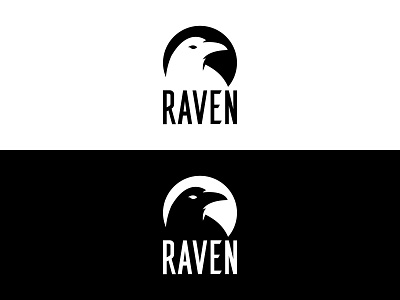 Minimalist Raven Logo cosmetic brand logo minimal logo raven logo