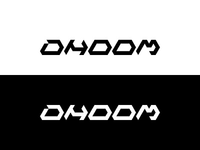 Futuristic Font dhoom logo futuristic font