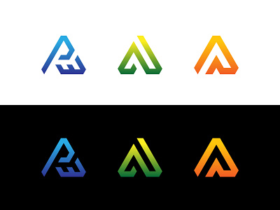 Triangular Logos 3d logo initial letter logos letter logo p3 logo triangular logo