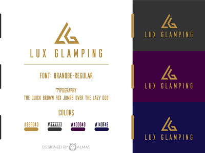 Lux Glamping Logo lg logo lux glamping logo