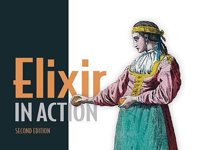 (BOOKS)-Elixir in Action app branding design graphic design illustration logo typography ui ux vector