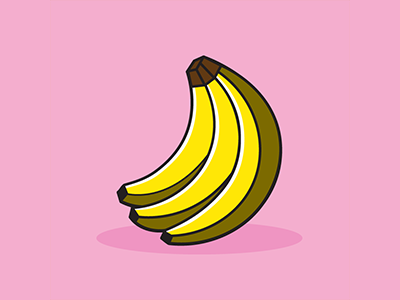 Bananas bananas graphic art icon illustration logo