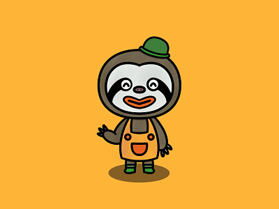 Animal Crossing Gandulio animal animal crossing character procreate procreate app sloth yellow