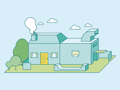 Just another house more house illustration wallpaper