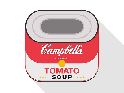 Campbells Tomato Soup iOS7 style