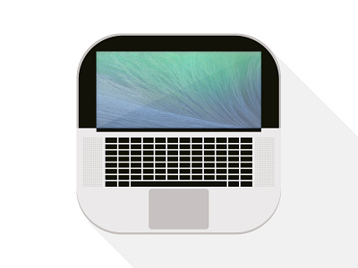 MacBook iOS7 icon apple design flat hardware icon ios ios7 macbook wallpaper