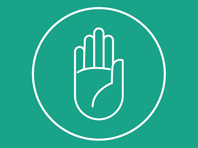 Hand green hand logo