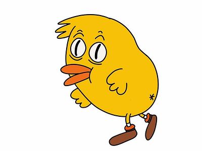 Don Pimpollo chicken illustration yellow