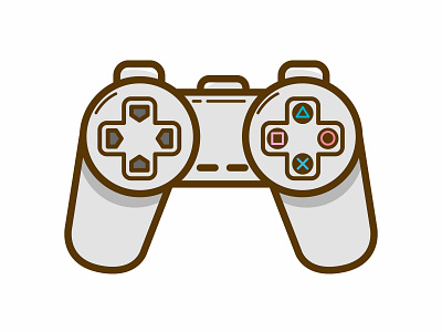 PS1 Controller branding illustration logo playstation ui vector vectorial videogame