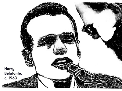 Harry Belafonte graphic design illustration