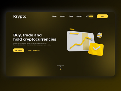 Cryptocurrency exchange ladning page graphic design landing landingpage ui web webdesign website