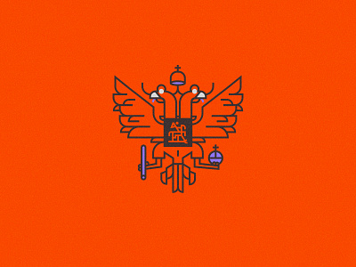 Coat of arms #4 art character coat of arms coatofarms eagle heraldic herb icon illustration logo russia vector