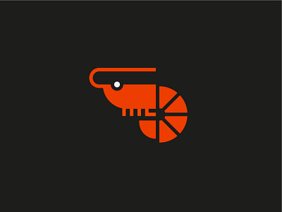 Gamba character design gamba icon illustration logo sea shrimp vector
