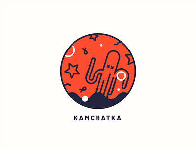 Kamchatka art disaster icon illustration kamchatka logo sea vector