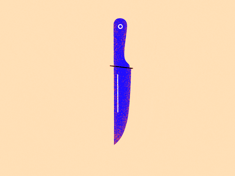 Knife is not a joke after effects animation animation 2d art gif animated graphic design illustration knife