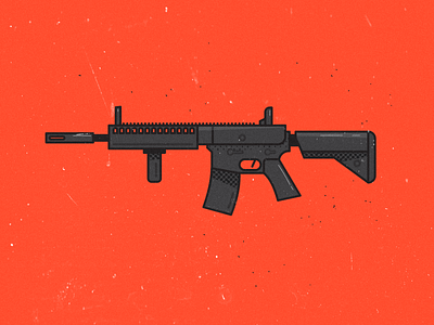 M15 app art design flat gun gun control icon illustration m15 peace rifle toy vector web