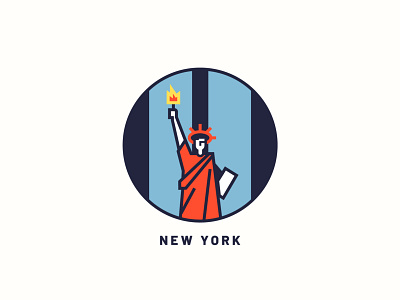 New York art city city illustration design icon illustration liberty new york night print vector