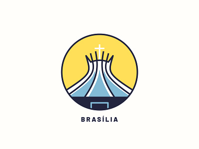 Brasilia art city cross design icon illustration illustration art logo minimalist logo print print design sign vector