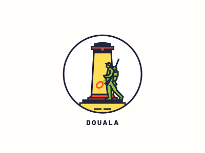 Douala art city city illustration design douala icon illustration logo print print design printing vector