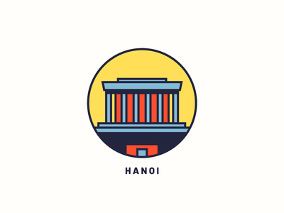 Hanoi art city city guide design hanoi icon illustration logo postcard poster print vector vietnam web