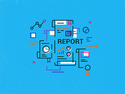 Report app art design flat icon illustration report report design ui ux vector