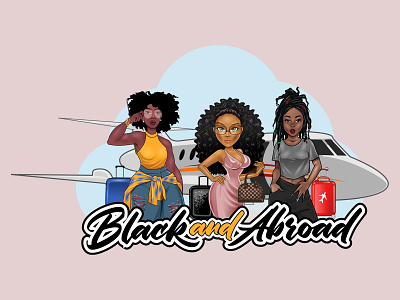 Black and abroad branding caricature design character design design graphic design illustration logo logo design mascot design vector