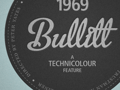 Bullitt badge bullitt metroscript typography