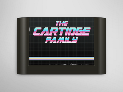 MegaDrive cartridge (PSD with vectors) 16 bit genesis megadrive retrogaming sega