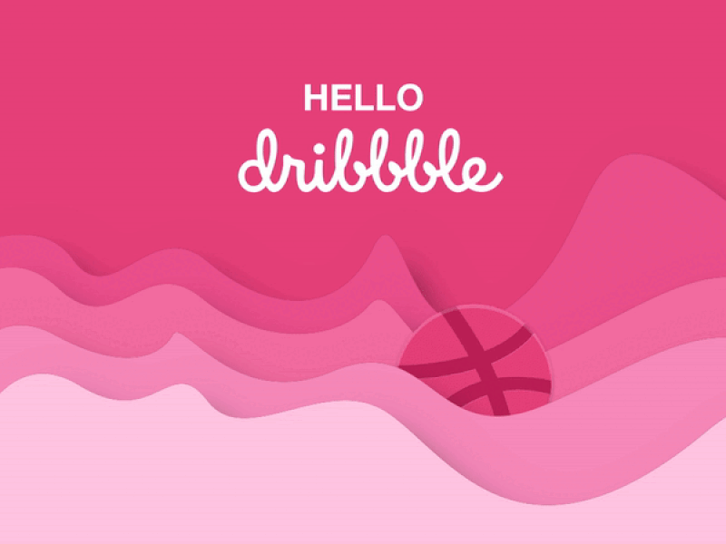 Hello Dribbble app branding design graphic design illustration logo typography ui ux vector