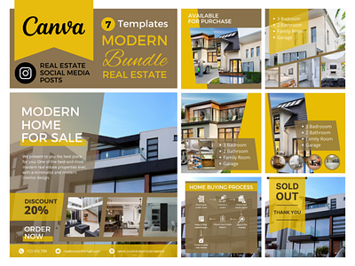 Real estate modern template canva instagram instagram posts modern trmplate posts real estate template